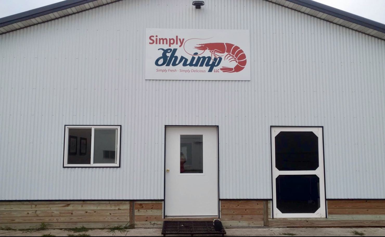 The Simply Shrimp building, a former calving barn